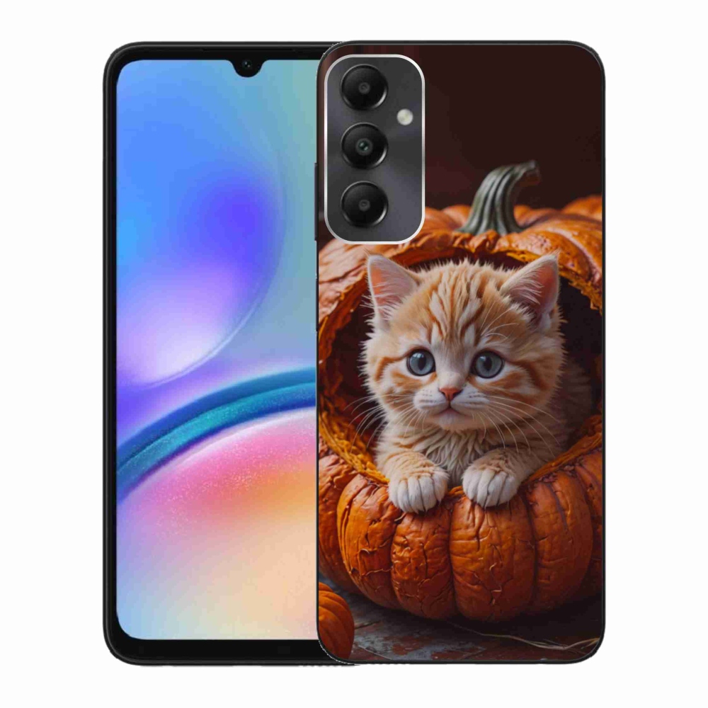 Gél borítás mmCase Samsung Galaxy A05s készülékhez - cica és tök 2