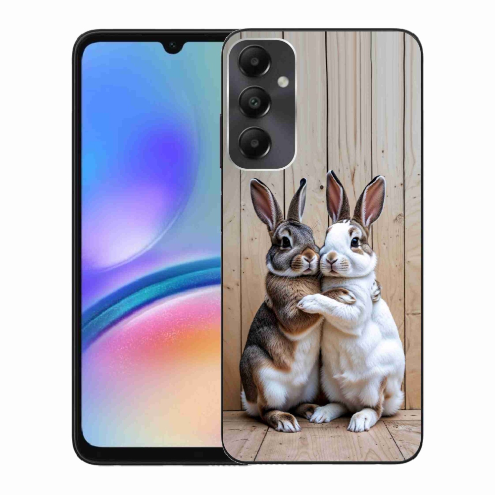 Zselés borítás mmCase Samsung Galaxy A05s készülékhez - nyúlpár