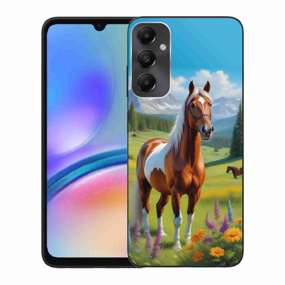 Zselés borítás mmCase Samsung Galaxy A05s készülékhez - ló a réten