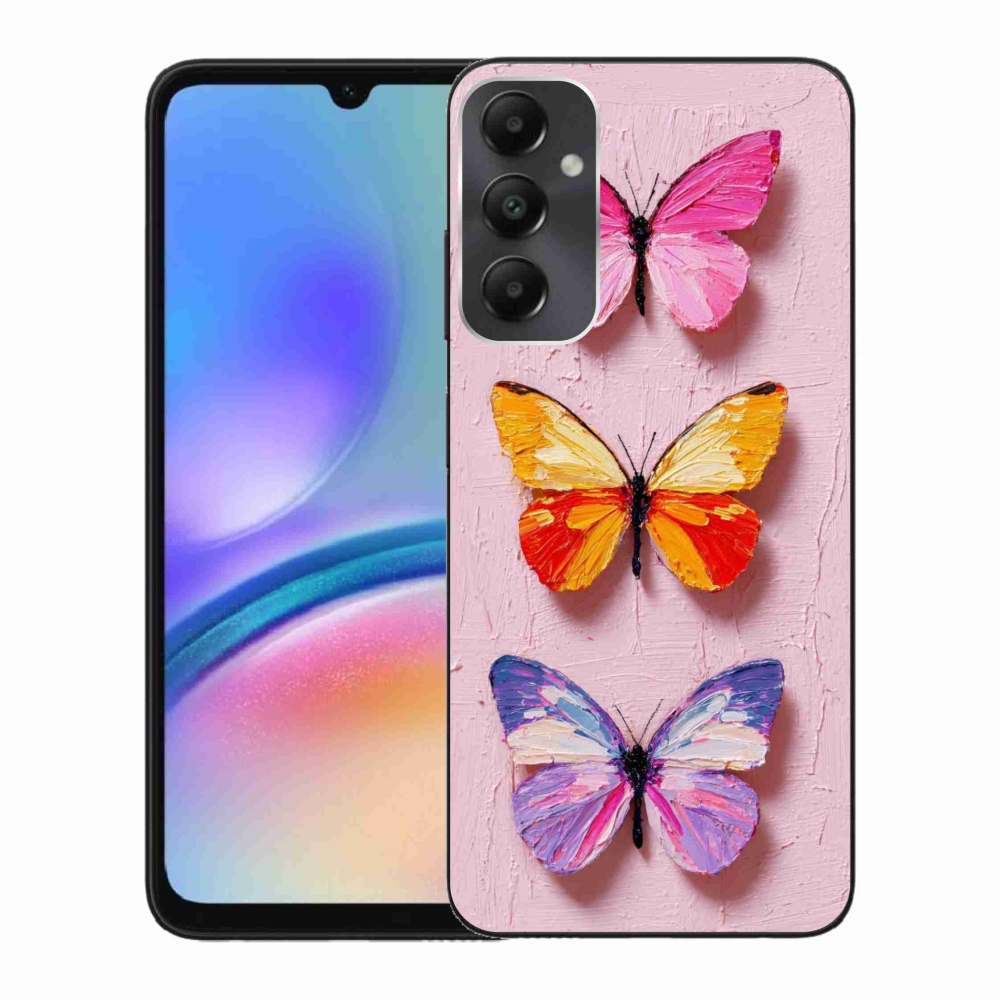 Gél borítás mmCase Samsung Galaxy A05s készülékhez - pillangó szentháromság