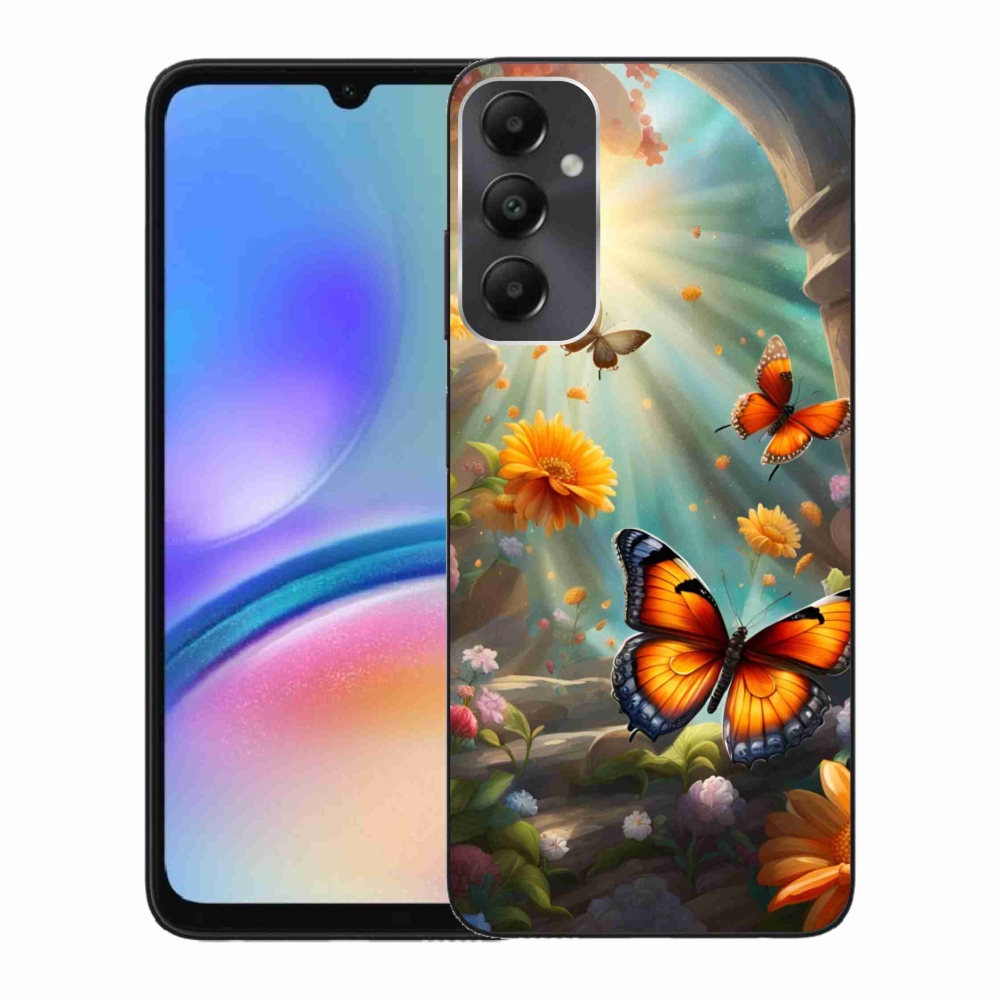 Gél borítás mmCase Samsung Galaxy A05s készülékhez - pillangókert 2