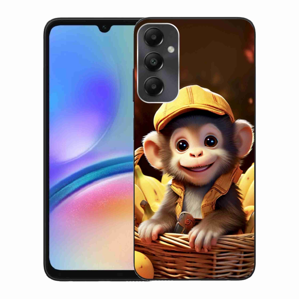 Zselés borítás mmCase Samsung Galaxy A05s készülékhez - majom a kosárban