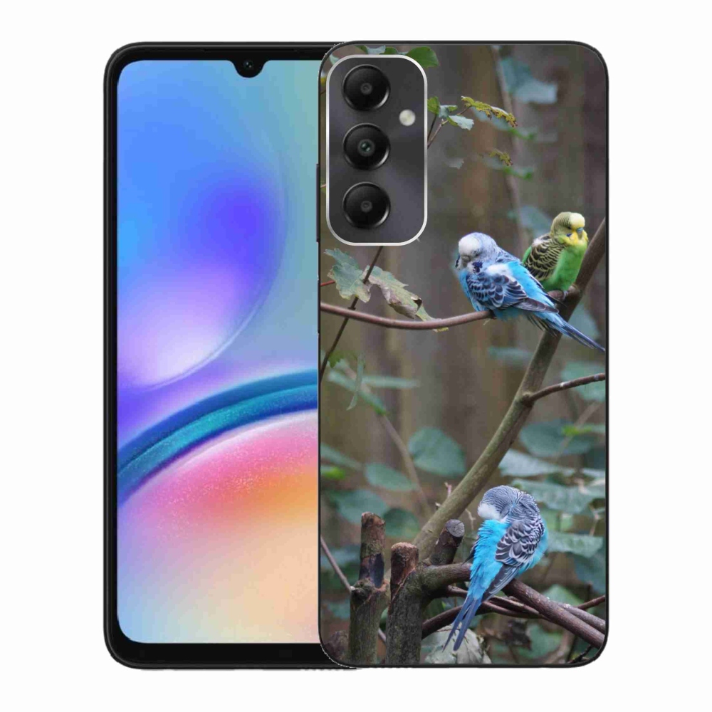 Zselés borító mmCase Samsung Galaxy A05s készülékhez - papagájok az ágon