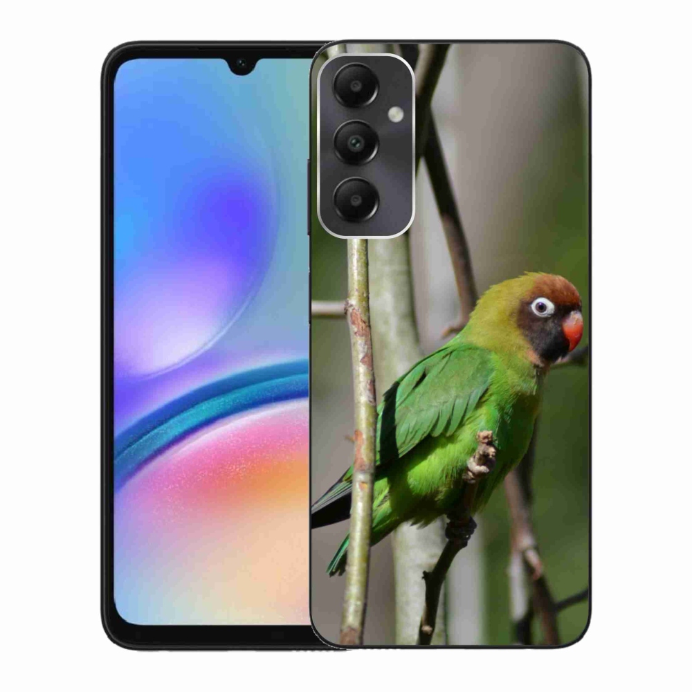Gél borítás mmCase Samsung Galaxy A05s készülékhez - papagáj agapornis