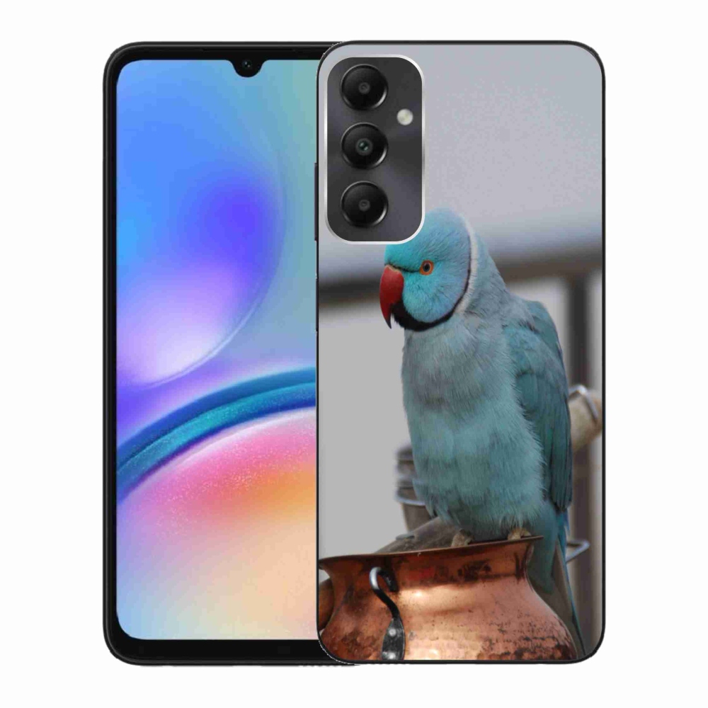 Zselés borítás mmCase Samsung Galaxy A05s készülékhez - papagáj alexander kék