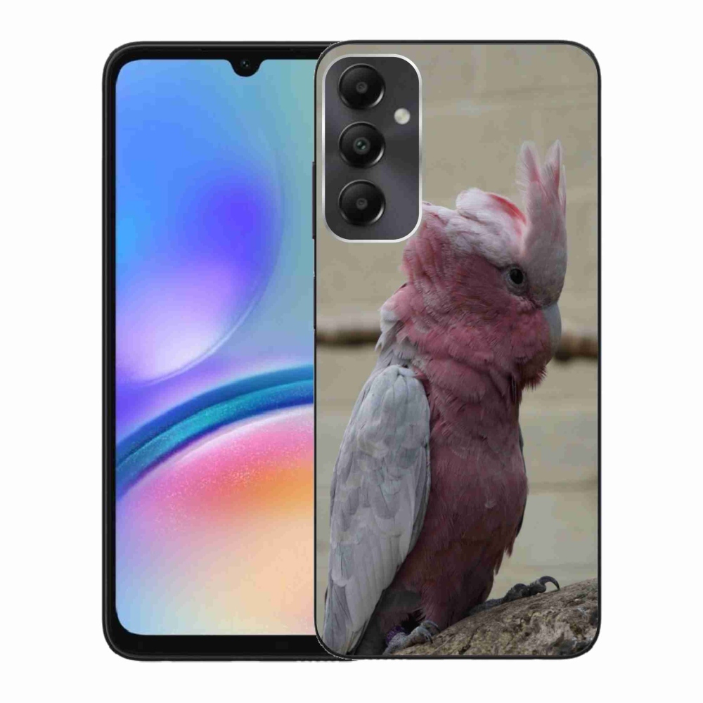 Zselés borítás mmCase Samsung Galaxy A05s készülékhez - papagáj kakadu rózsaszínű