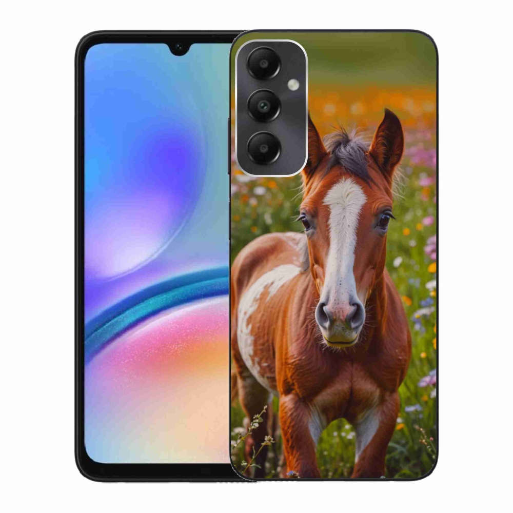 Gél borítás mmCase Samsung Galaxy A05s készülékhez - aranyos csikó