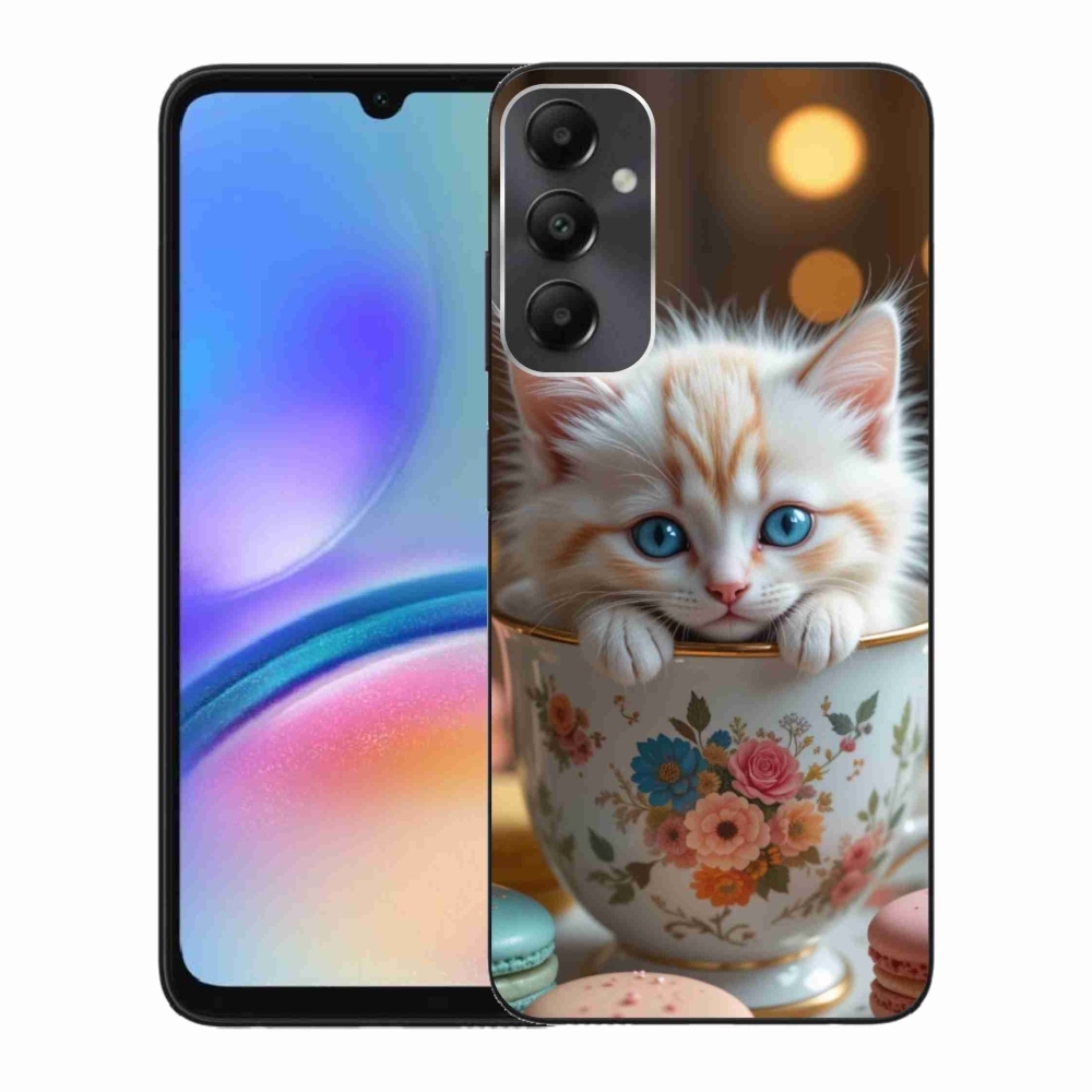 Gél borítás mmCase Samsung Galaxy A05s készülékhez - aranyos cica 6