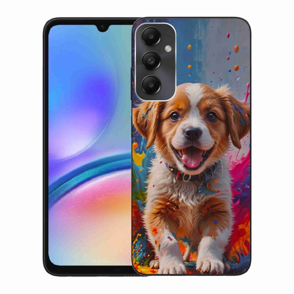 Gél borítás mmCase Samsung Galaxy A05s készülékhez - aranyos kiskutya 3