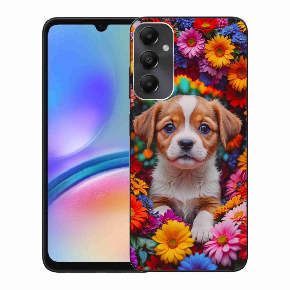 Gél borítás mmCase Samsung Galaxy A05s készülékhez - aranyos kiskutya
