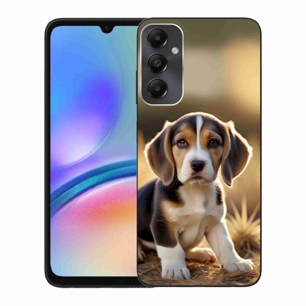 Gél borítás mmCase Samsung Galaxy A05s készülékhez - aranyos beagle