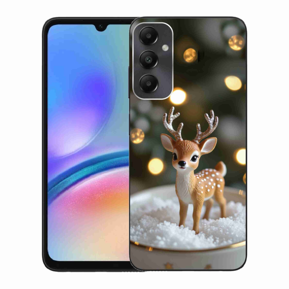 Gél borítás mmCase Samsung Galaxy A05s készülékhez - aranyos karácsonyi szarvasok
