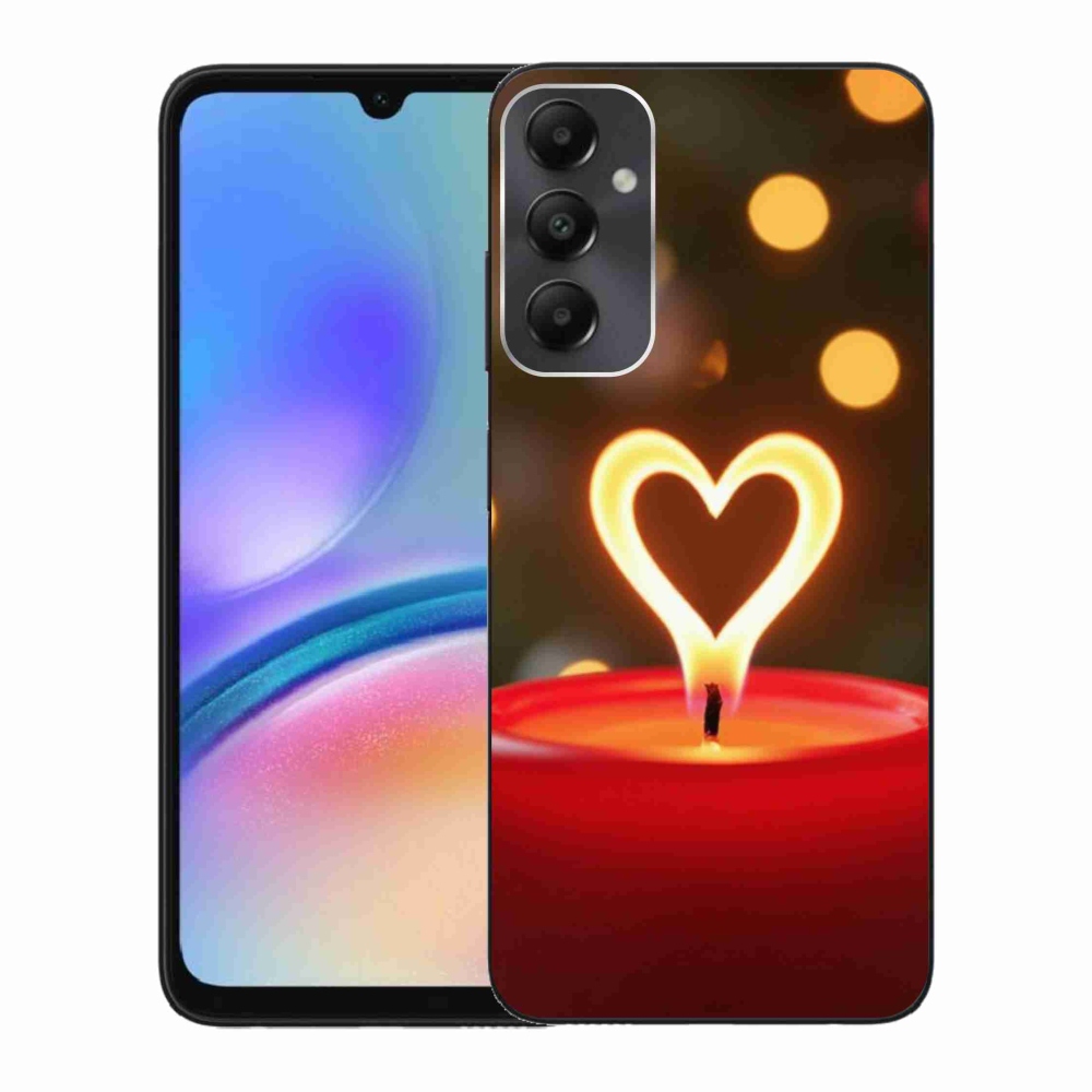 Zselés borítás mmCase Samsung Galaxy A05s készülékhez - láng szíve