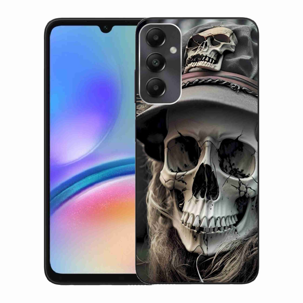 Zselés borítás mmCase Samsung Galaxy A05s készülékhez - sötét koponya