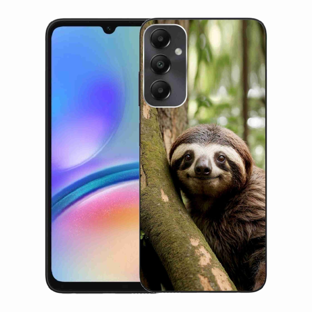 Gél borítás mmCase Samsung Galaxy A05s készülékhez - mosolygó lajhár
