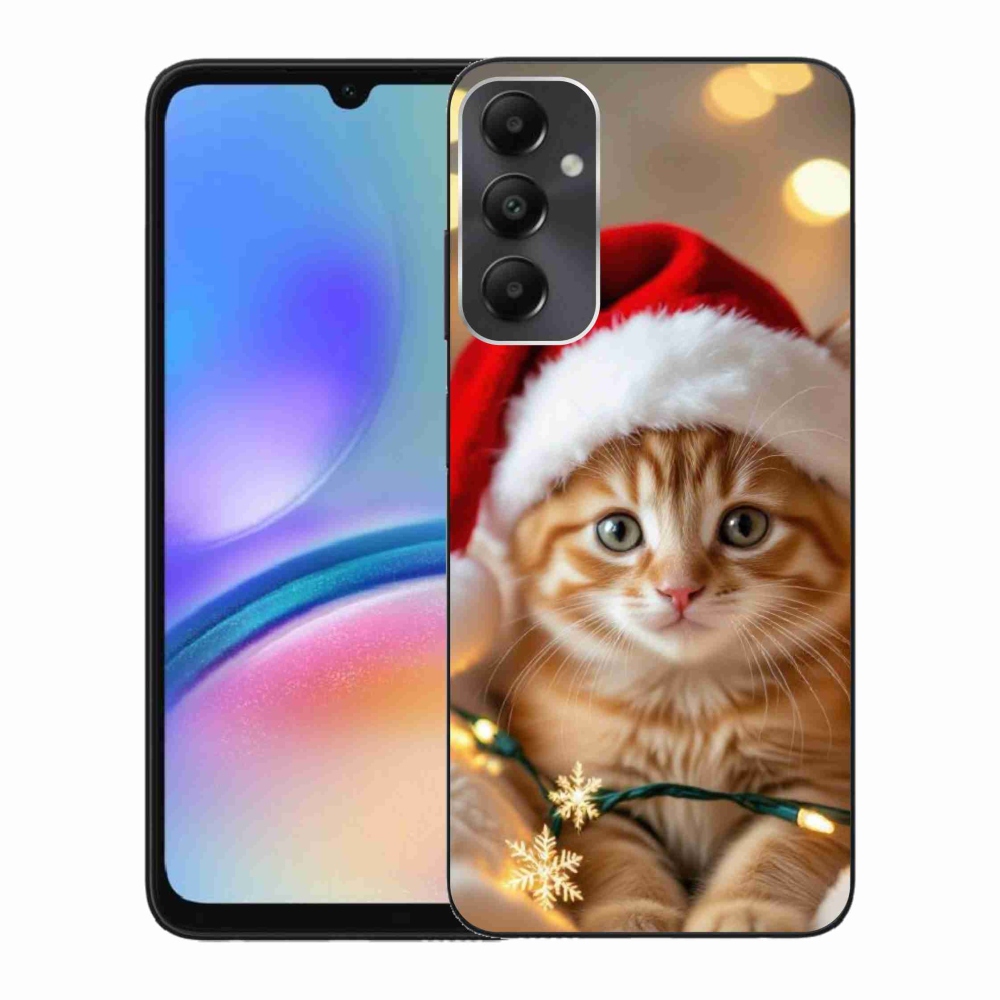 Gél borítás mmCase Samsung Galaxy A05s készülékhez - Karácsonyi cica
