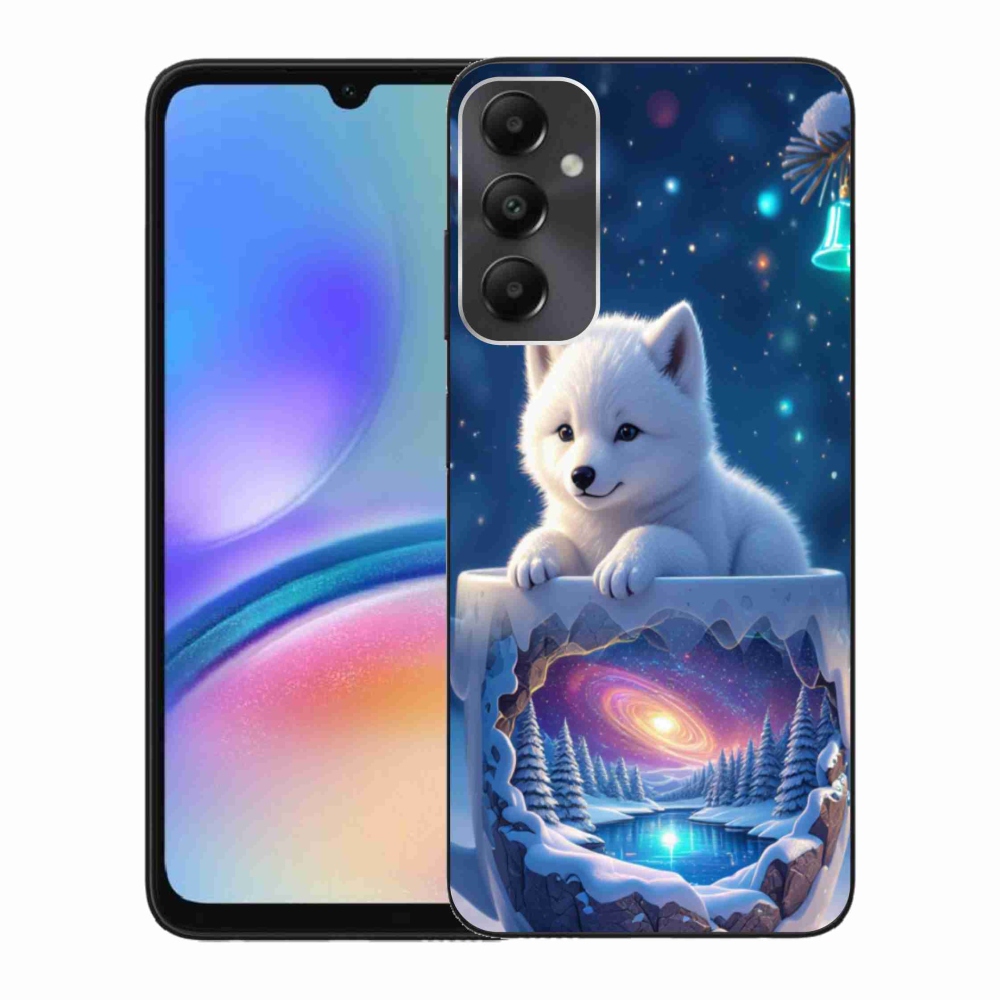Gél borítás mmCase Samsung Galaxy A05s készülékhez - karácsonyi kölyökkutya