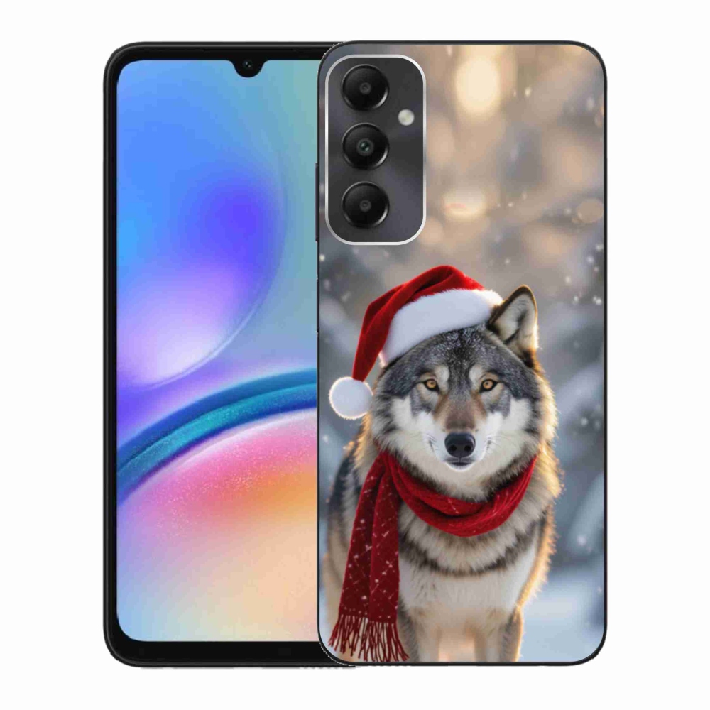Gél borítás mmCase Samsung Galaxy A05s készülékhez - Karácsonyi farkas