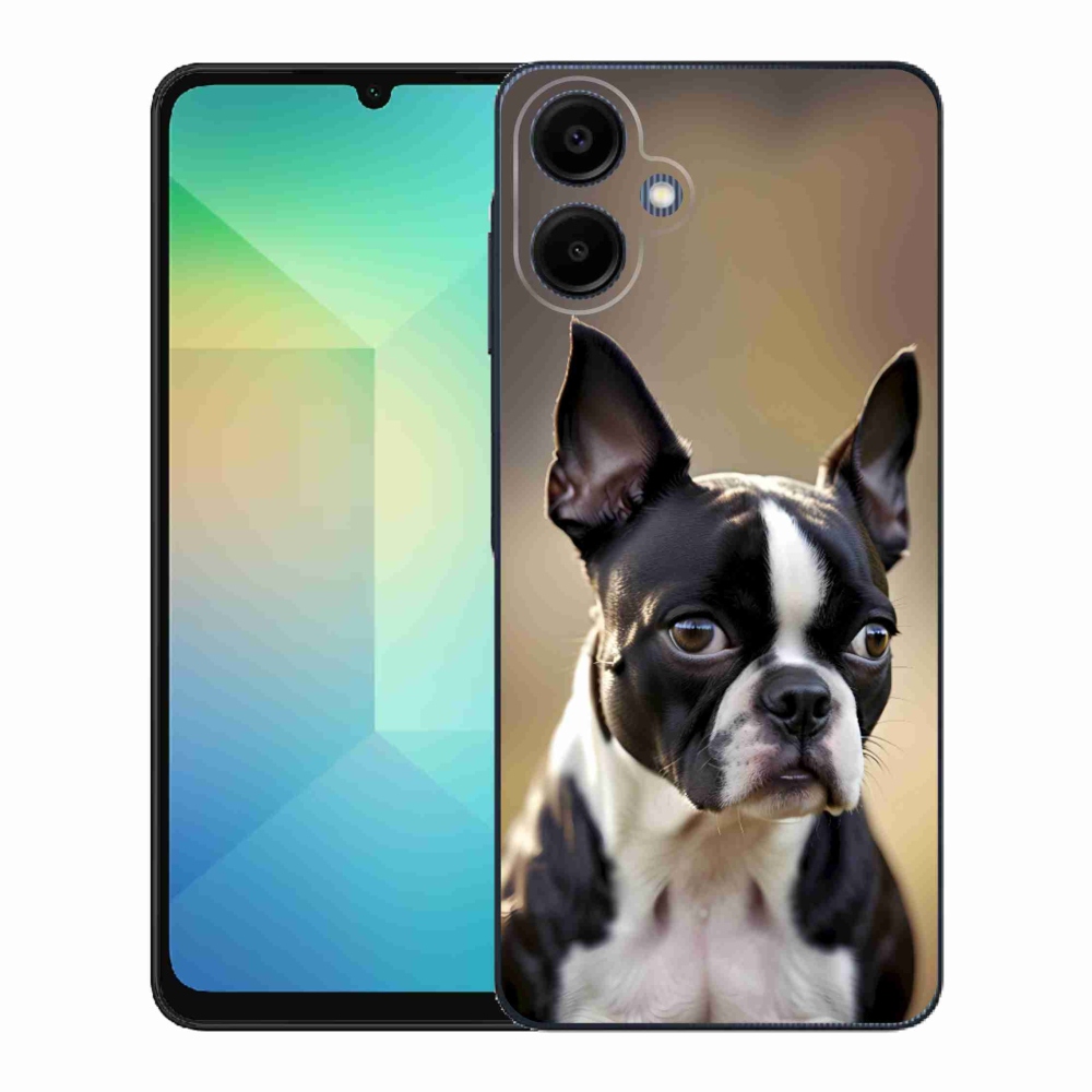 Gél borítás mmCase Samsung Galaxy A06 készülékhez - Boston Terrier