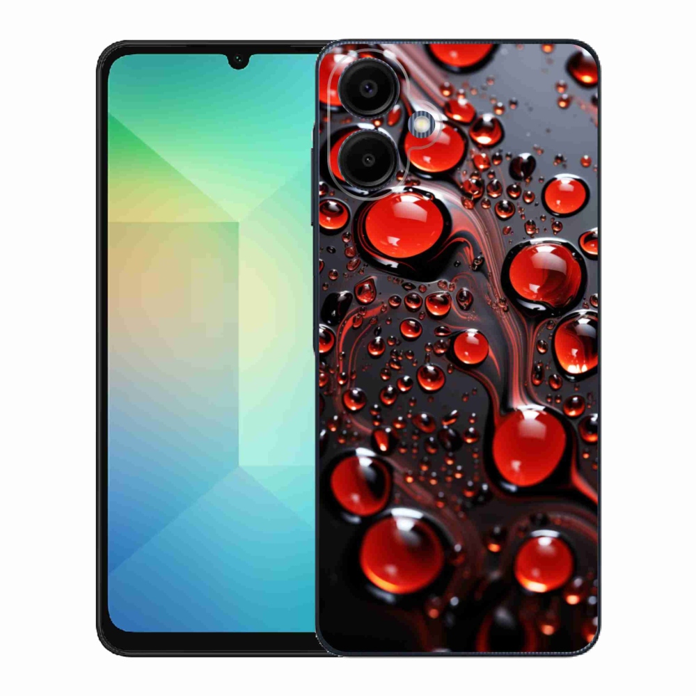 Gél védőhuzat mmCase Samsung Galaxy A06 - piros csepp 2