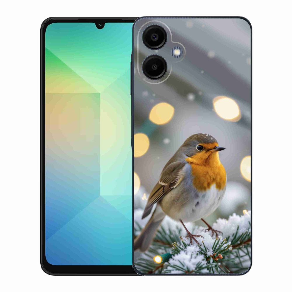Gél borítás mmCase Samsung Galaxy A06 készülékhez - télen pirosló színben