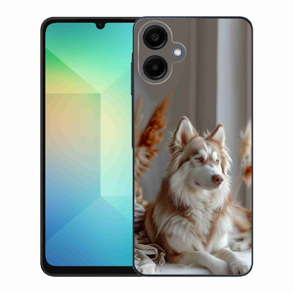 Gél borítás mmCase Samsung Galaxy A06-hoz - csendes szibériai husky
