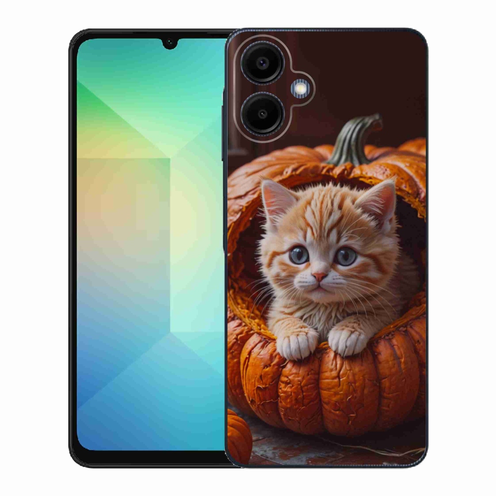 Gél borítás mmCase Samsung Galaxy A06-hoz - cica és tök 2