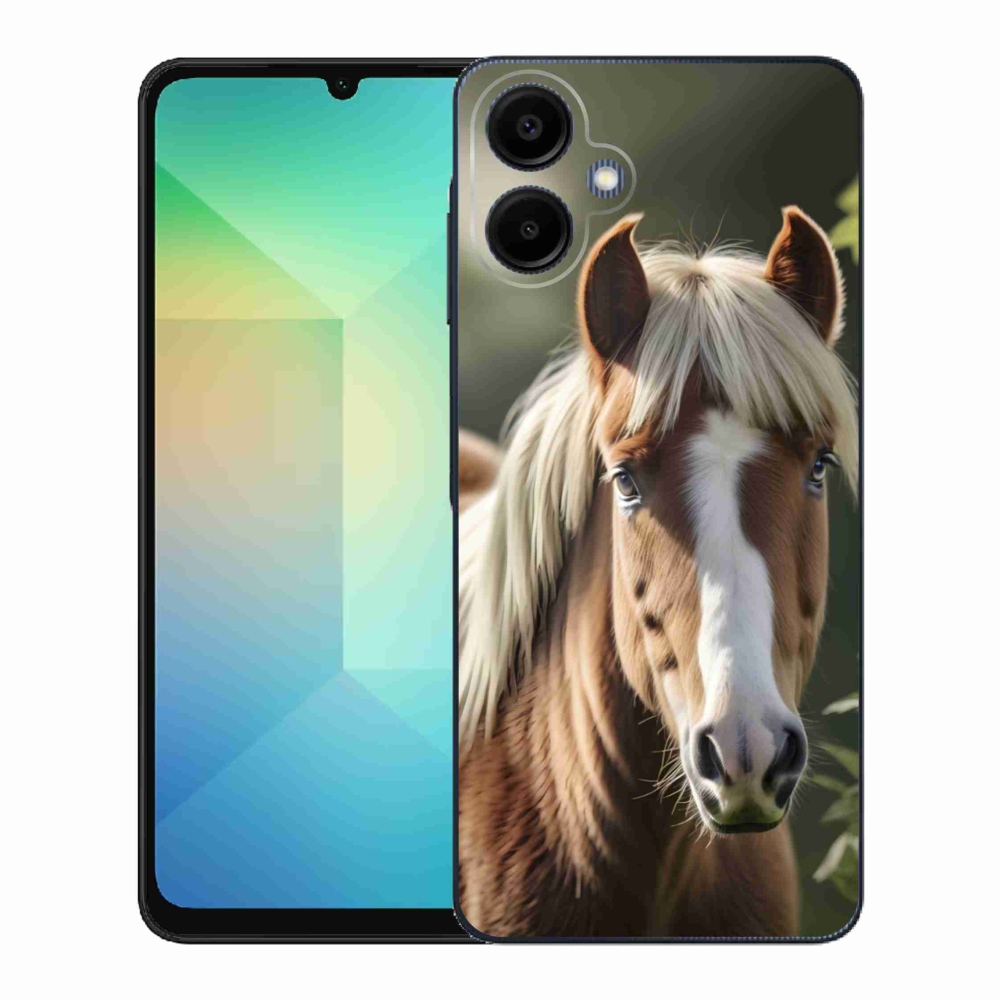 Zselés borítás mmCase Samsung Galaxy A06-hoz - ló könnyű sörénnyel