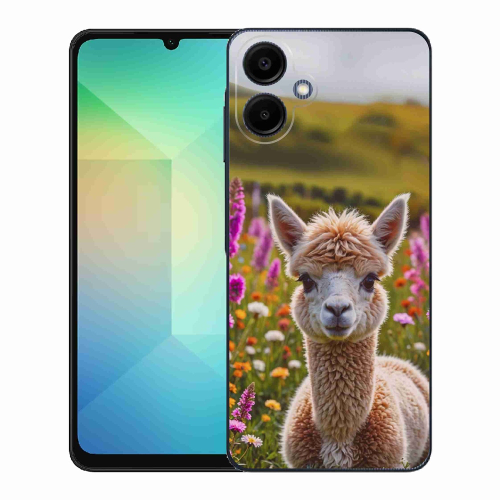 Zselés borítás mmCase Samsung Galaxy A06-hoz - láma a réten