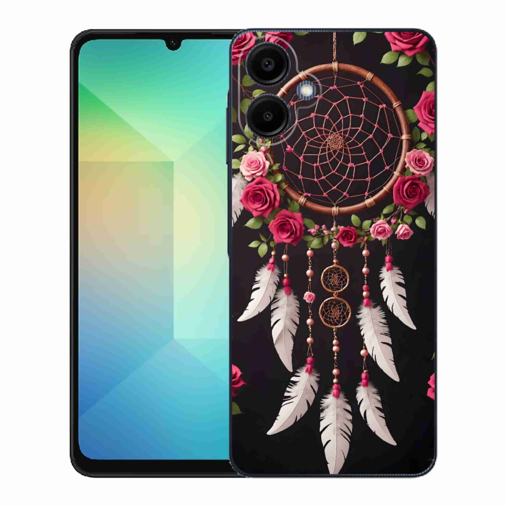 Gél borítás mmCase Samsung Galaxy A06-hoz - álomfogó rózsákkal