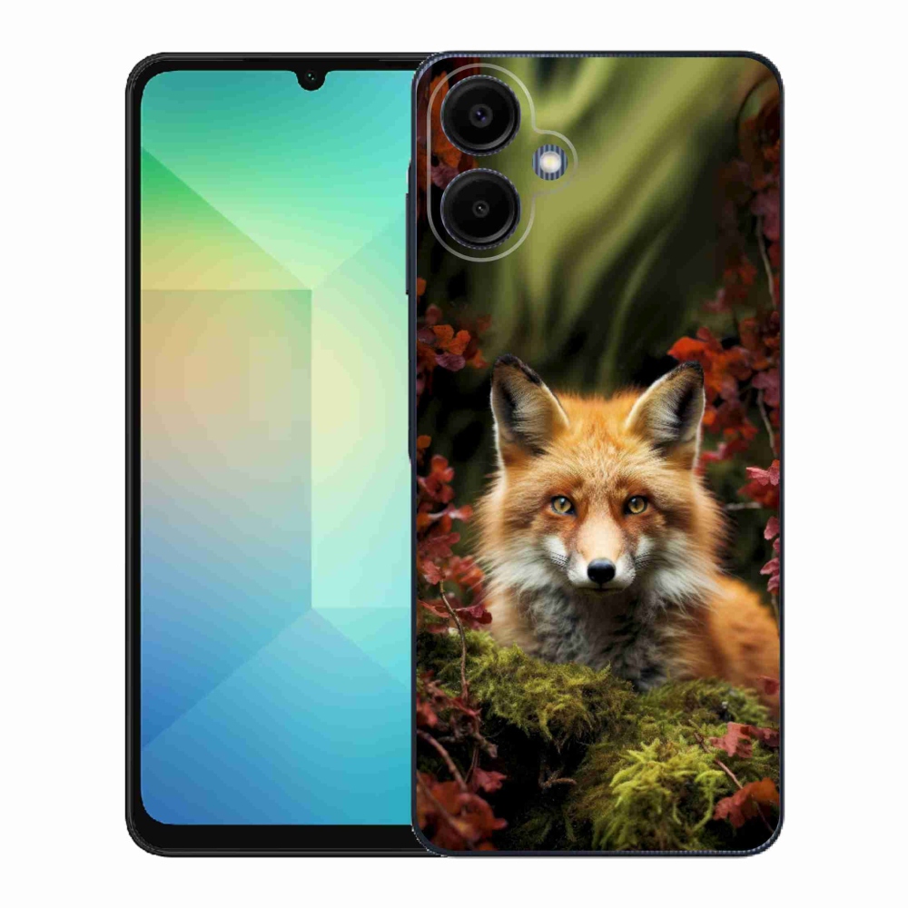 Zselés borítás mmCase Samsung Galaxy A06-hoz - róka az erdőben