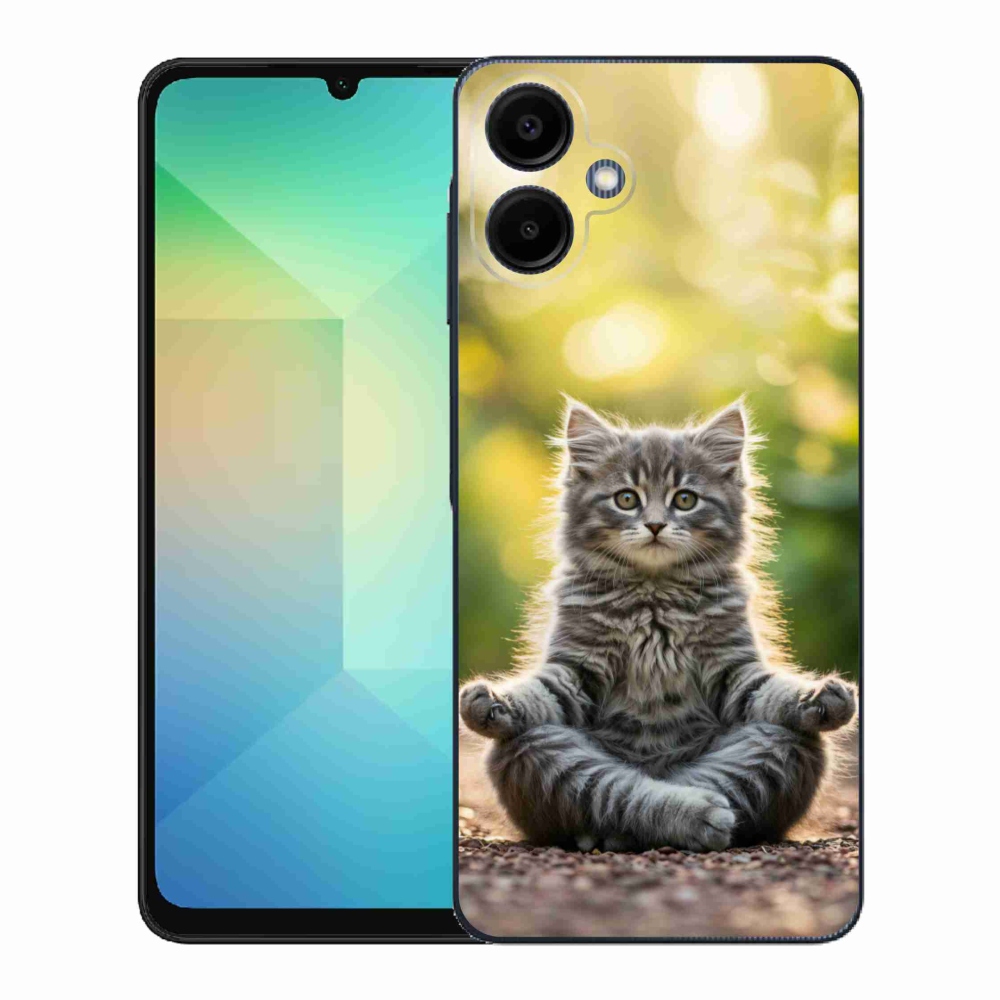Gél borító mmCase Samsung Galaxy A06-hoz - meditáló cica