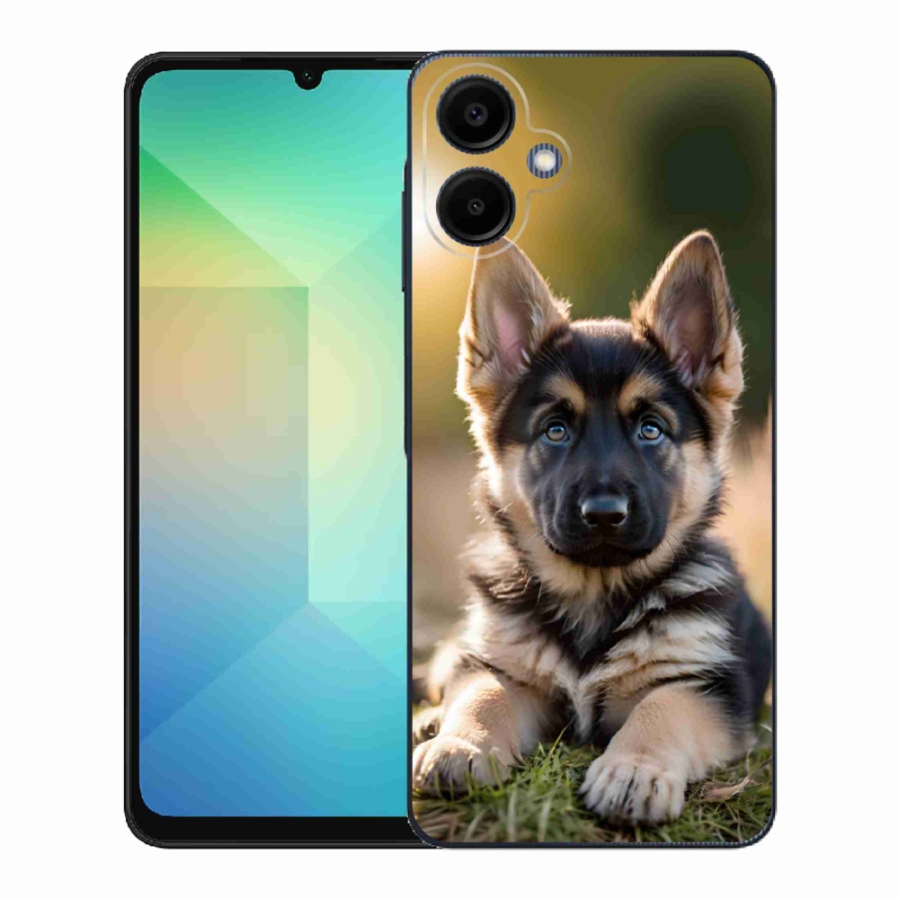 Zselés borítás mmCase Samsung Galaxy A06-hoz - Német juhászkutya a természetben