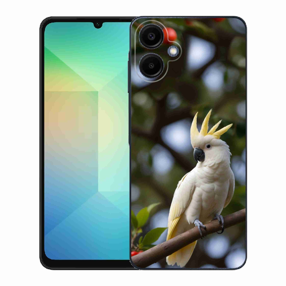 Gél borítás mmCase Samsung Galaxy A06 készülékhez - papagáj kakadu 3