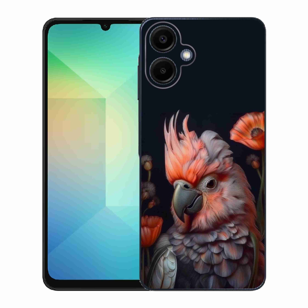 Gél borítás mmCase Samsung Galaxy A06-hoz - papagáj kakadu színekben
