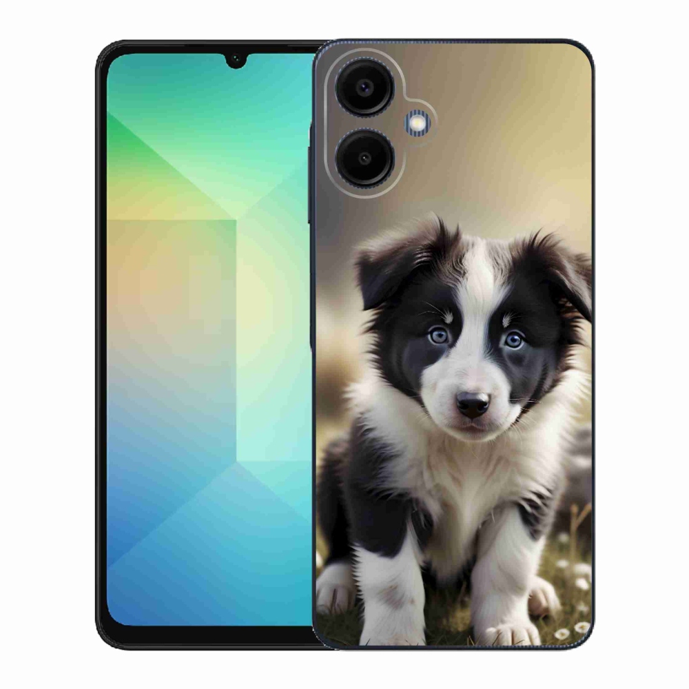 Gél borító mmCase Samsung Galaxy A06-hoz - aranyos border collie