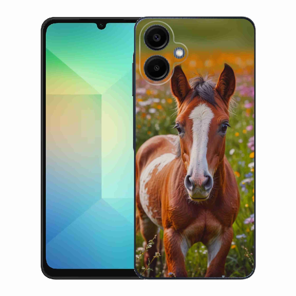 Gél borító mmCase Samsung Galaxy A06-hoz - aranyos csikó