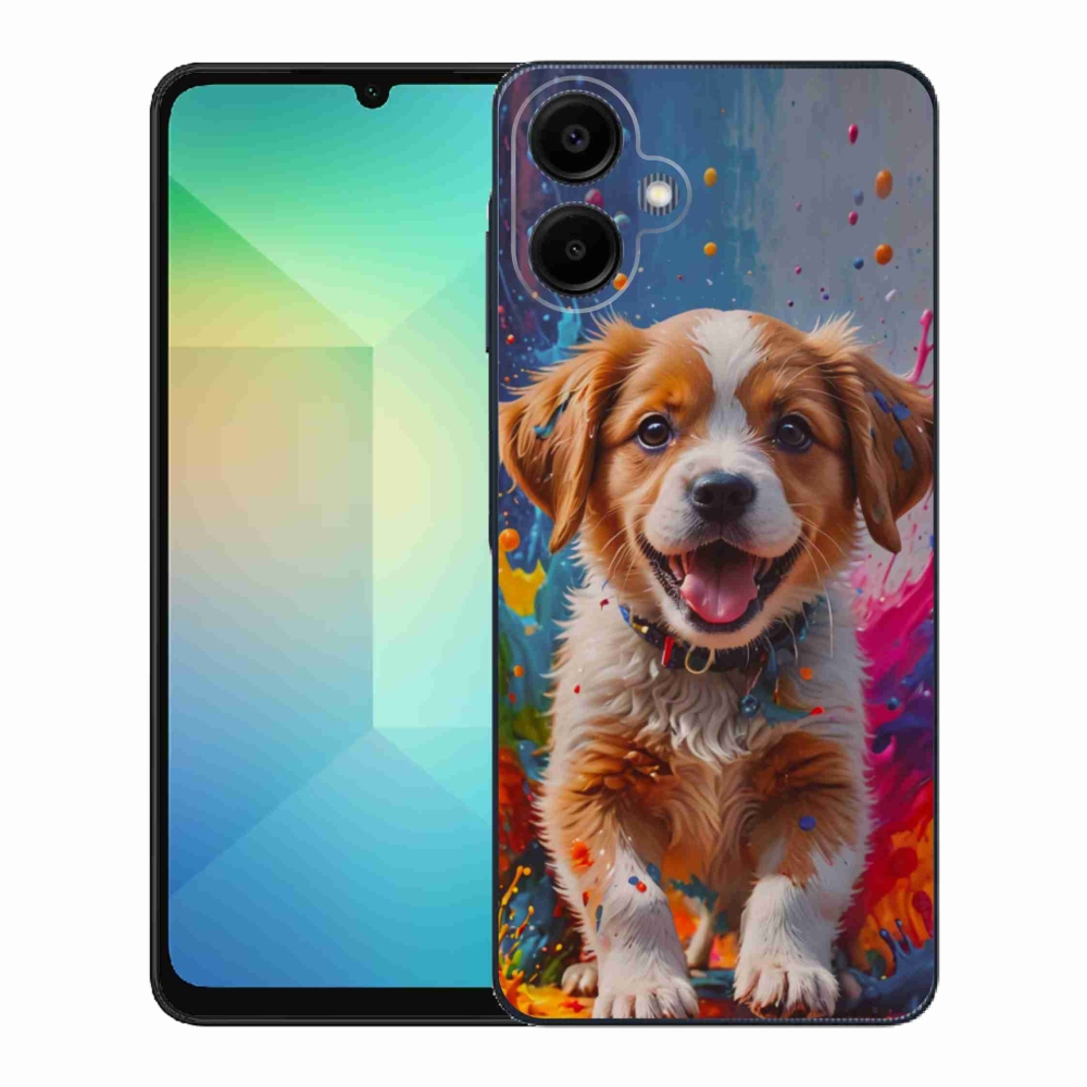 Gél borító mmCase Samsung Galaxy A06 - aranyos kiskutya 3