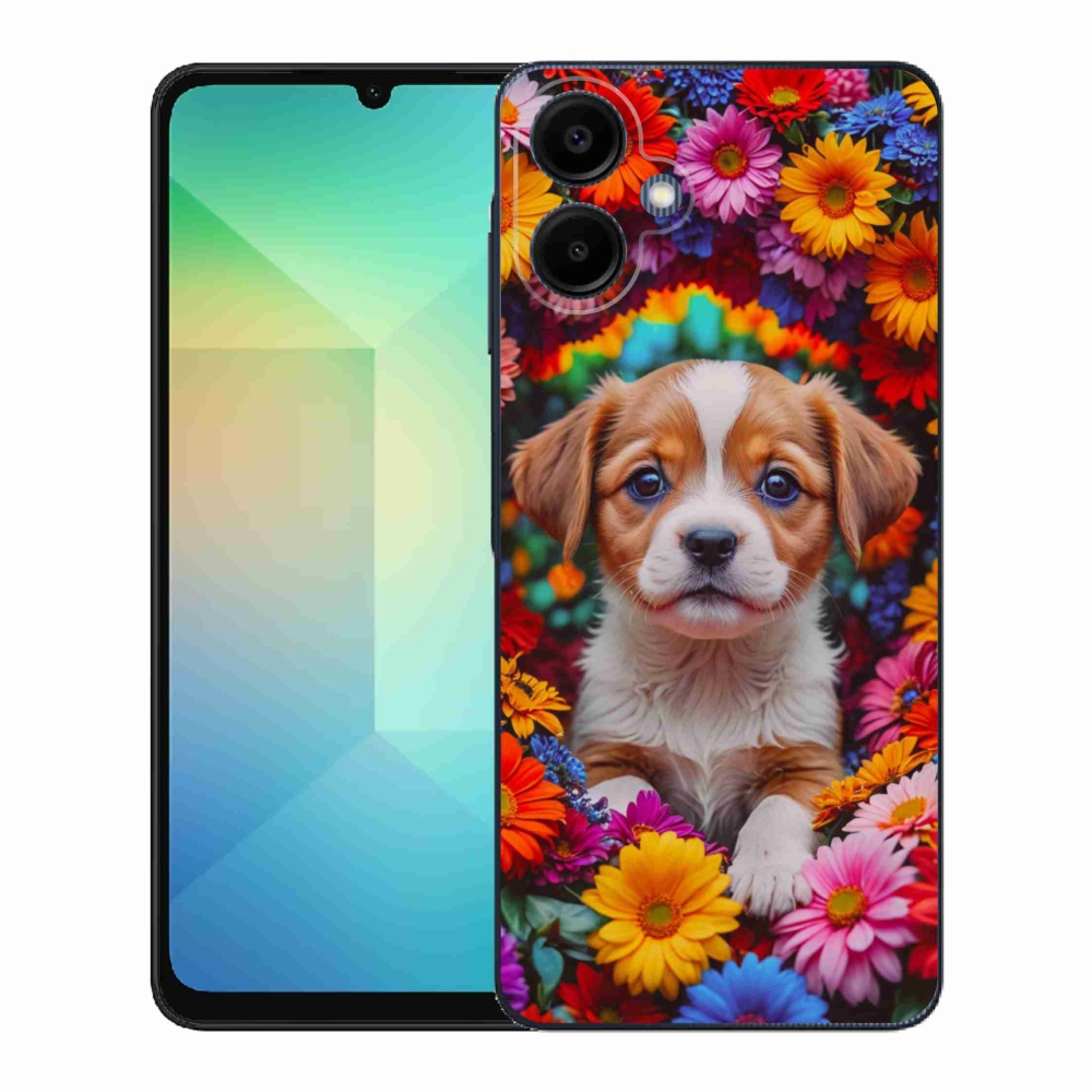 Gél borítás mmCase Samsung Galaxy A06-hoz - aranyos kiskutya