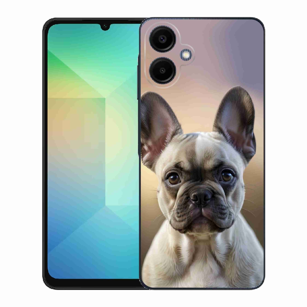 Gél borítás mmCase Samsung Galaxy A06-hoz - aranyos francia bulldog