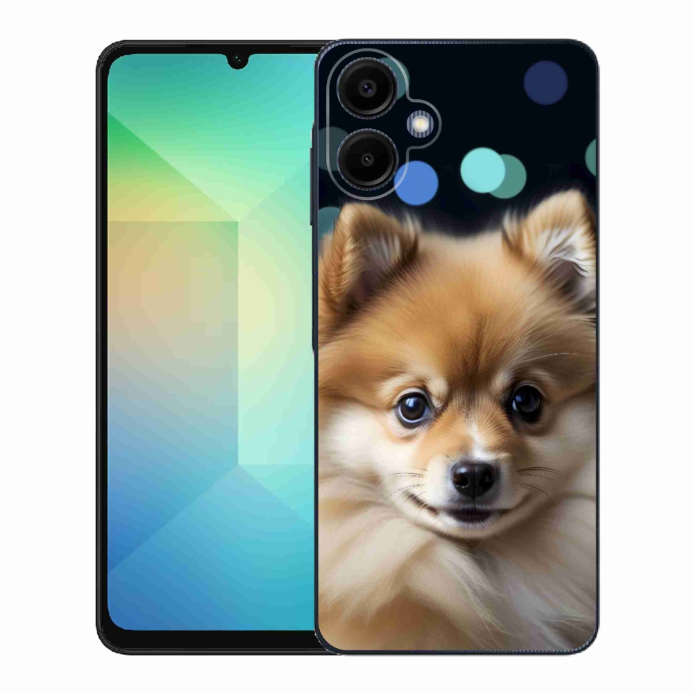Gél borító mmCase Samsung Galaxy A06-hoz - aranyos pomerániai kutya