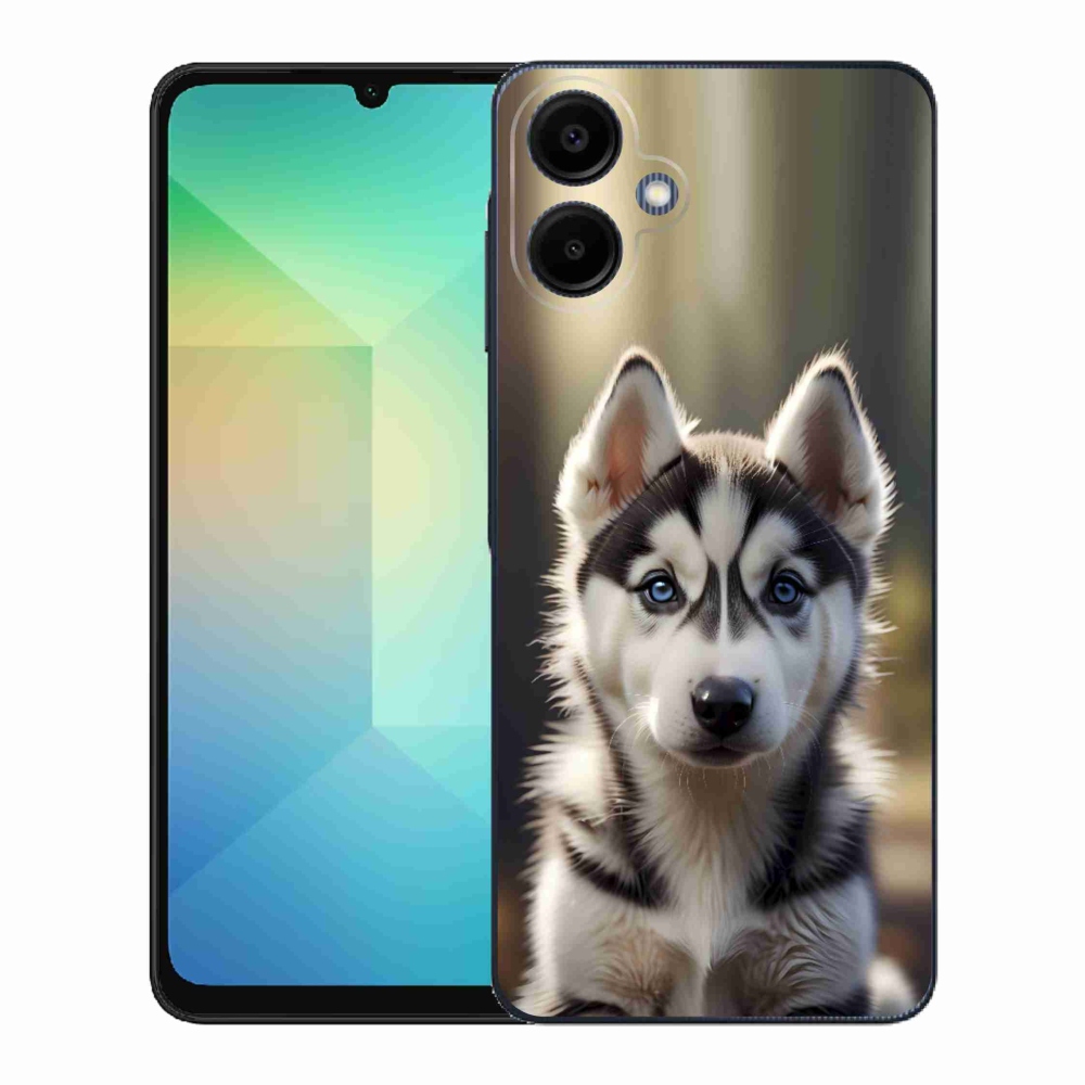 Gél borítás mmCase Samsung Galaxy A06-hoz - aranyos szibériai husky