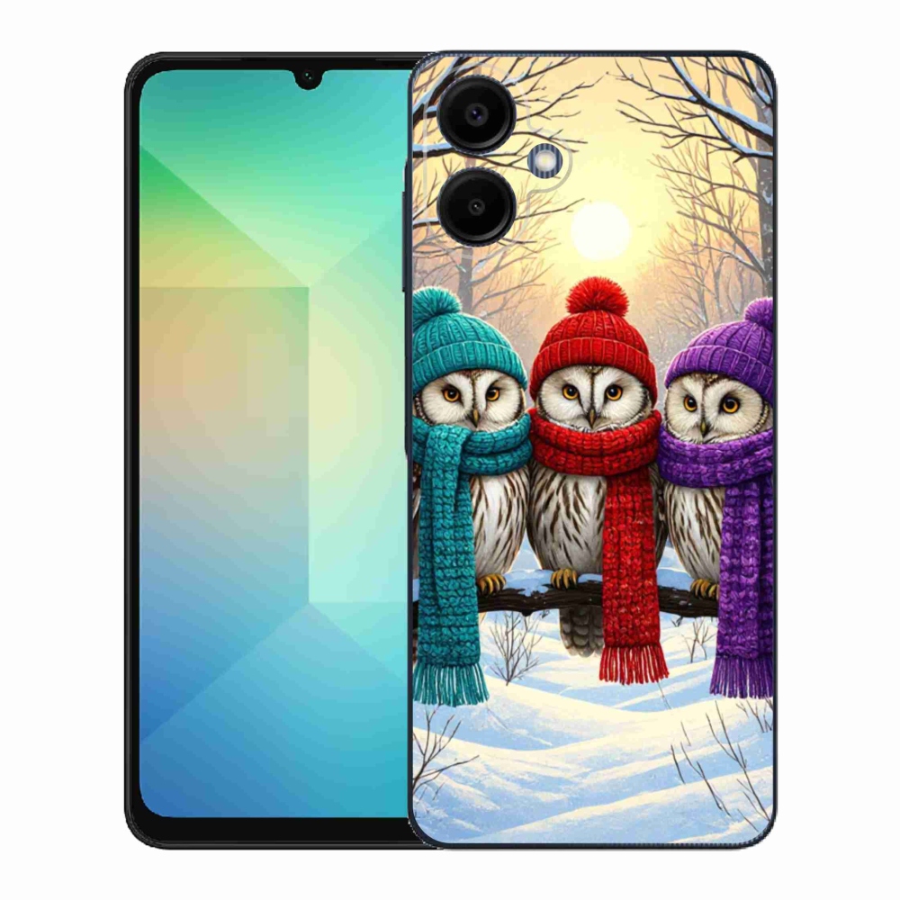 Gél borítás mmCase Samsung Galaxy A06 készülékhez - bagoly barátok