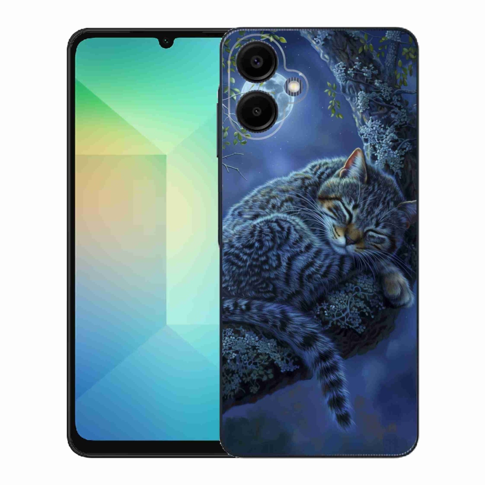 Gél borítás mmCase Samsung Galaxy A06-hoz - alvó macska