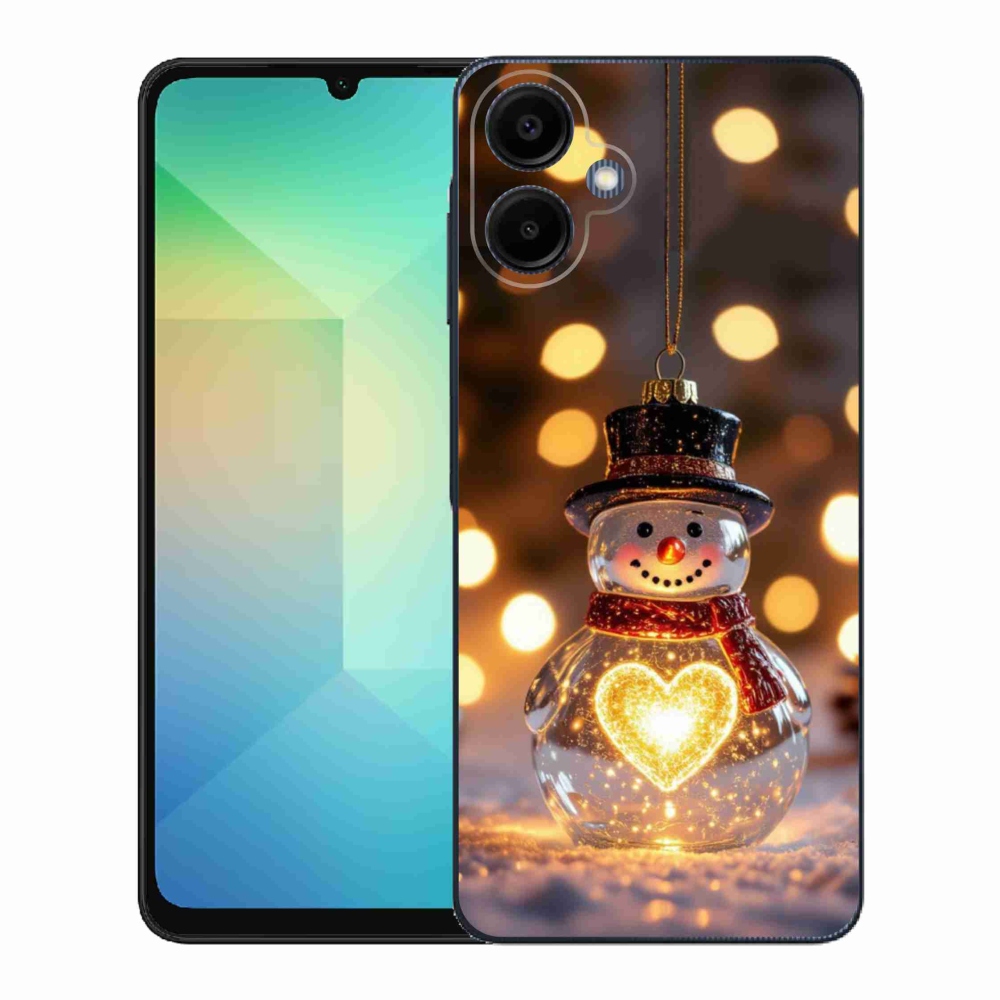 Gél borítás mmCase Samsung Galaxy A06 - karácsonyi hóemberhez