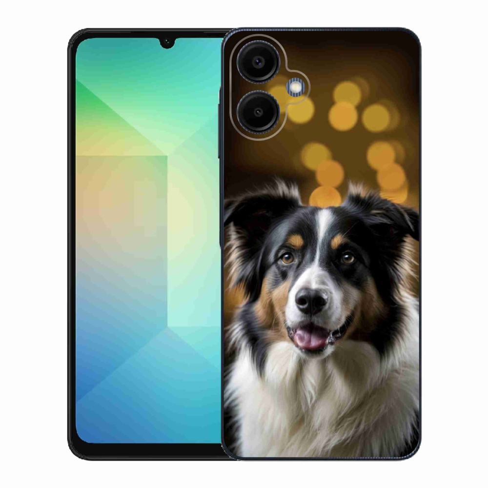 Gél borítás mmCase Samsung Galaxy A06 - mosolygó ausztrál juhászkutya számára