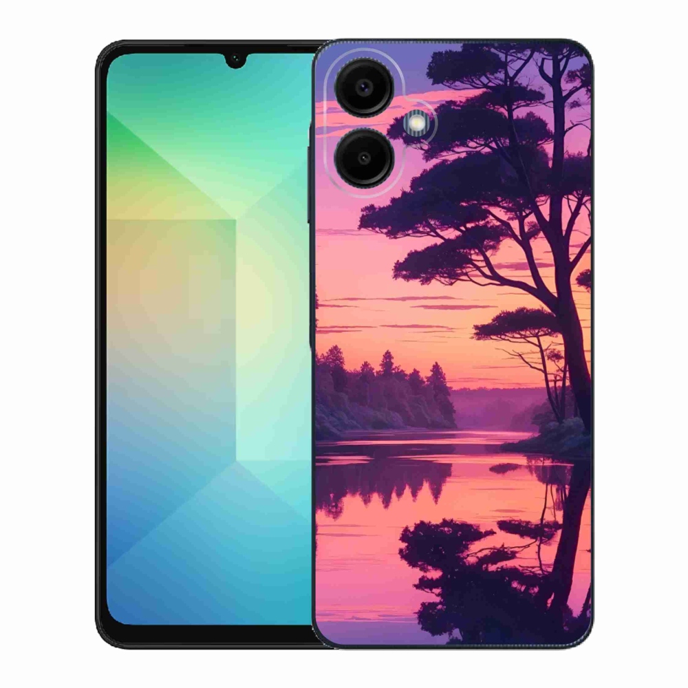 Gél borítás mmCase Samsung Galaxy A06-hoz - naplemente a tó felett