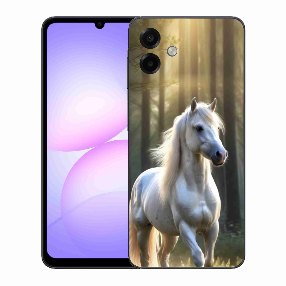 Zselés borítás mmCase Samsung Galaxy A07 - fehér ló 3