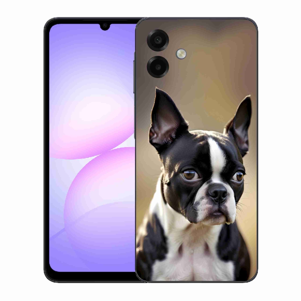 Gél borítás mmCase Samsung Galaxy A07 készülékhez - Boston Terrier