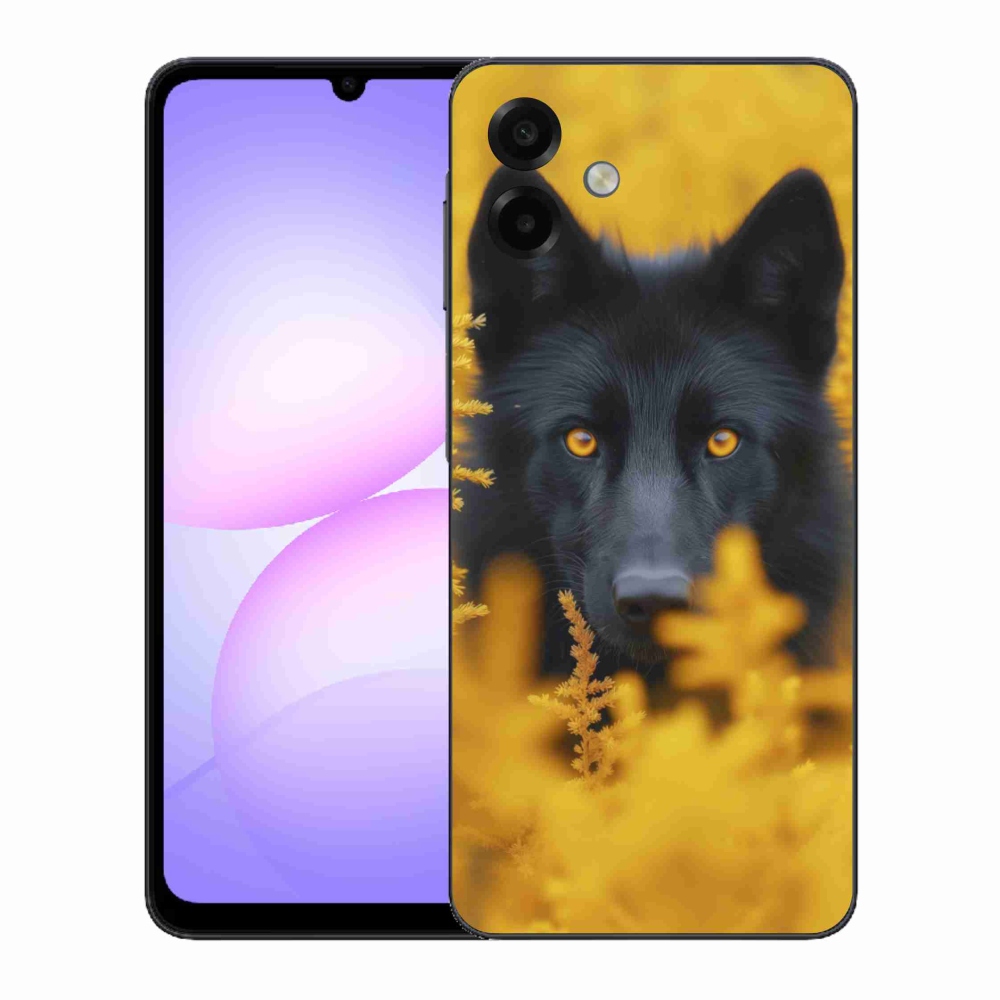 Gél védőhuzat mmCase Samsung Galaxy A07 - fekete farkas 2